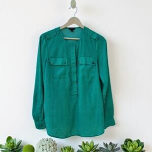 Ann Taylor Button Up Blouse Size 4